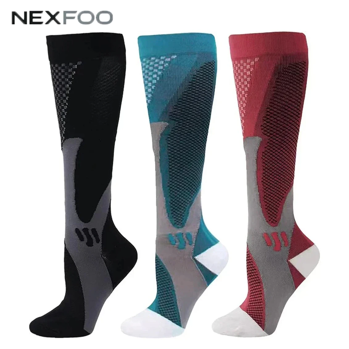 Compression Socks Knee High Calves Socks Sports Elastic Socks for Outdoor Fitness Running Football Gym Training Activities
Compression Socks Knee High Calves Socks Sports Elastic Socks for Outdoor Fitness Running Football Gym Training Activities