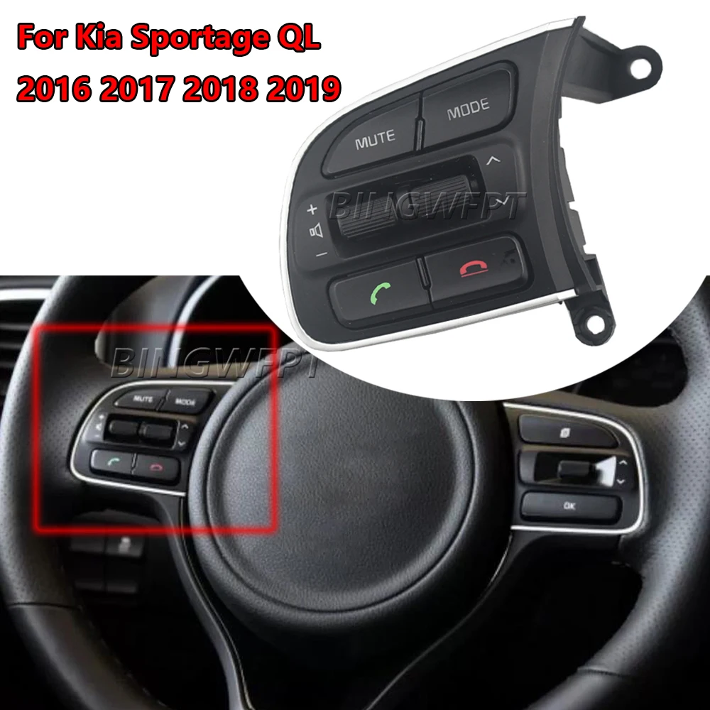 Multi-function Steering Wheel Volume Control Switch Button For Kia Sportage QL 2016 2017 2018 2019
Multi-function Steering Wheel Volume Control Switch Button For Kia Sportage QL 2016 2017 2018 2019