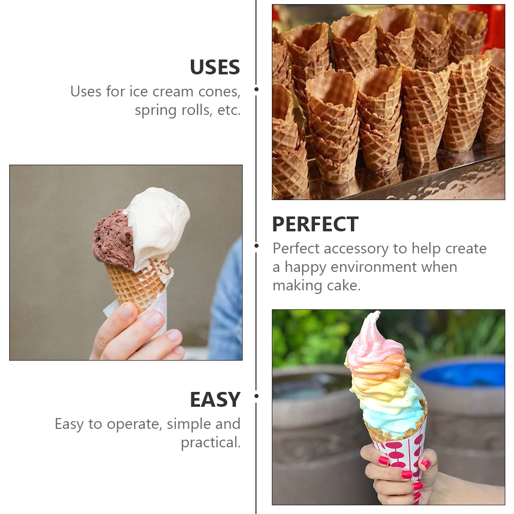Ice Cream Cone Mold ABS Plastic DIY Roller Baking Shaper Making Tools Easy Clean Reliable Cake Accessories
Ice Cream Cone Mold ABS Plastic DIY Roller Baking Shaper Making Tools Easy Clean Reliable Cake Accessories