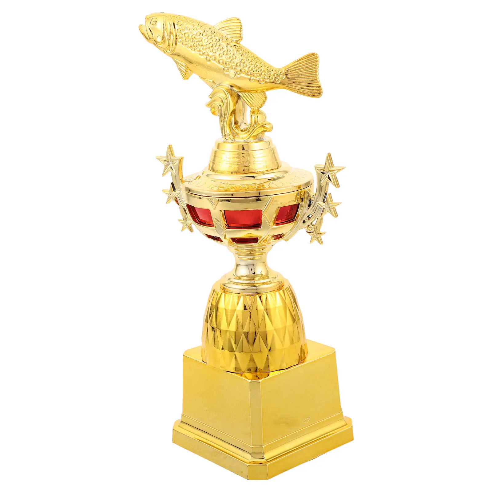 Mini Fish Trophy Golden Plastic Fishing Competition Award Base for Angling Tournament Derby Celebration Fishing Champion Prize
Mini Fish Trophy Golden Plastic Fishing Competition Award Base for Angling Tournament Derby Celebration Fishing Champion Prize