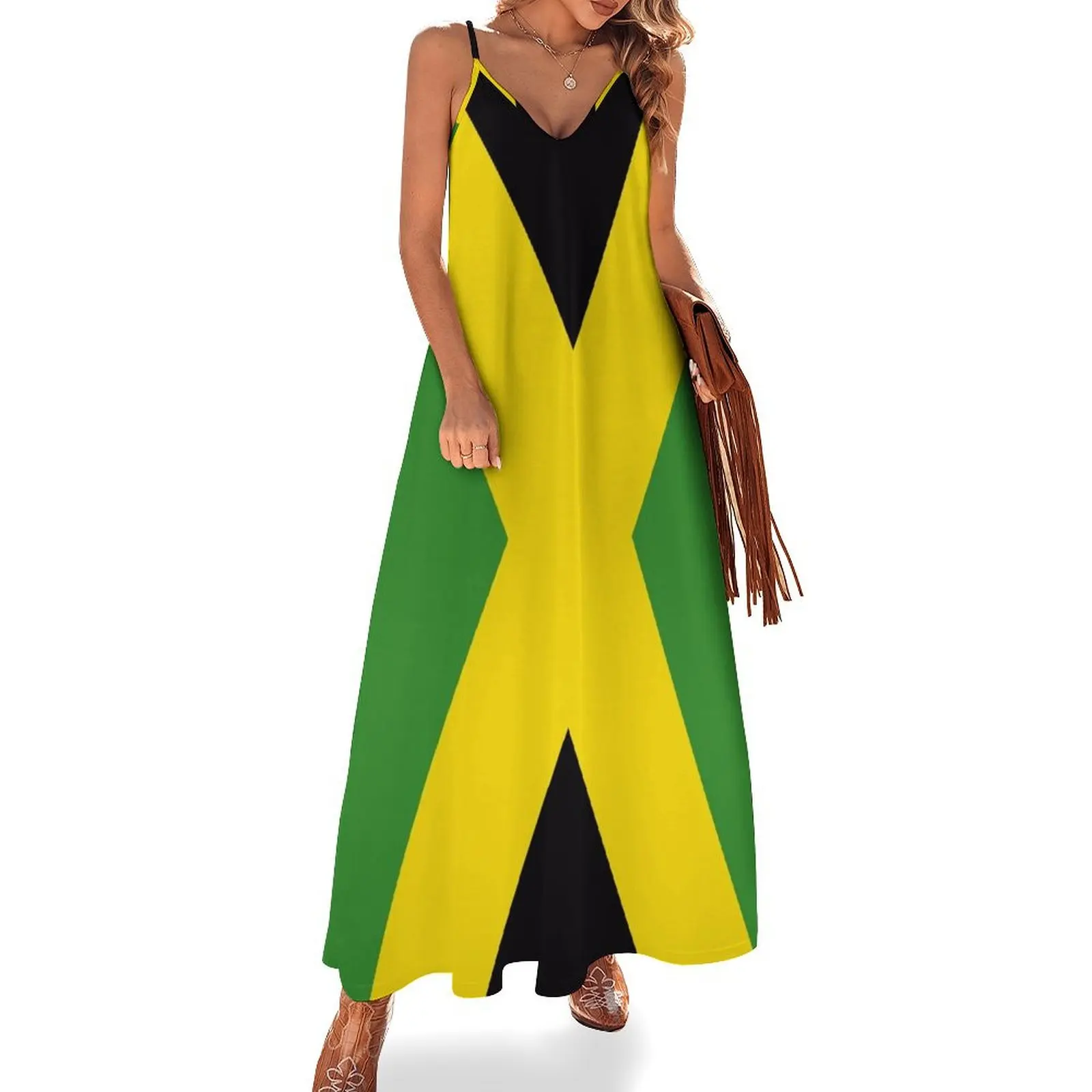 Jamaica Flag Sleeveless Long Dress women dresses Women's long dress dress korean style
Jamaica Flag Sleeveless Long Dress women dresses Women's long dress dress korean style