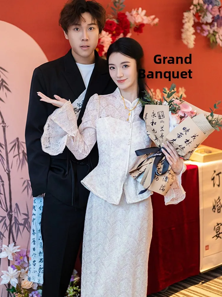 Новый китайский улучшенный свадебный комплект в розовом цвете с винтажным дизайном, застежкой-молнией и бисером на талии
Новый китайский улучшенный свадебный комплект в розовом цвете с винтажным дизайном, застежкой-молнией и бисером на талии