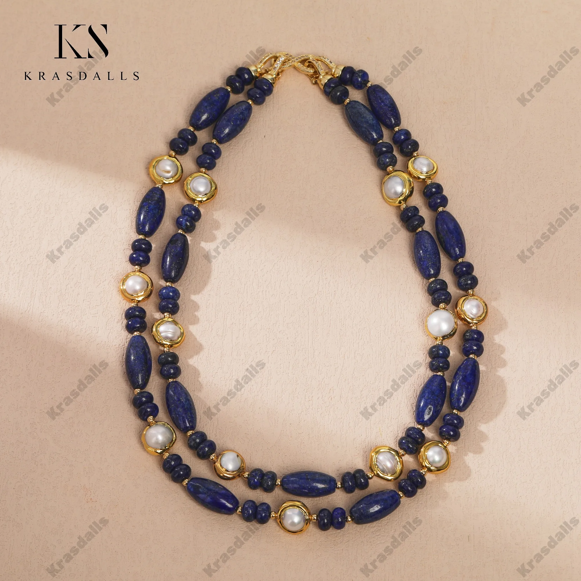 Trendy Shape Lapis Gemstone With Natrual Freshwater Pearl Beaded Nacklace Double Chain
Trendy Shape Lapis Gemstone With Natrual Freshwater Pearl Beaded Nacklace Double Chain