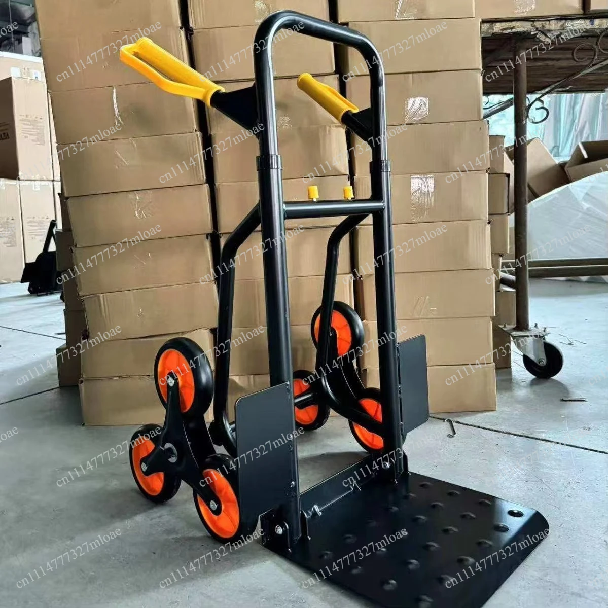 Portable folding delivery cart with platform structure Stair climbing artifact for household goods towing
Portable folding delivery cart with platform structure Stair climbing artifact for household goods towing