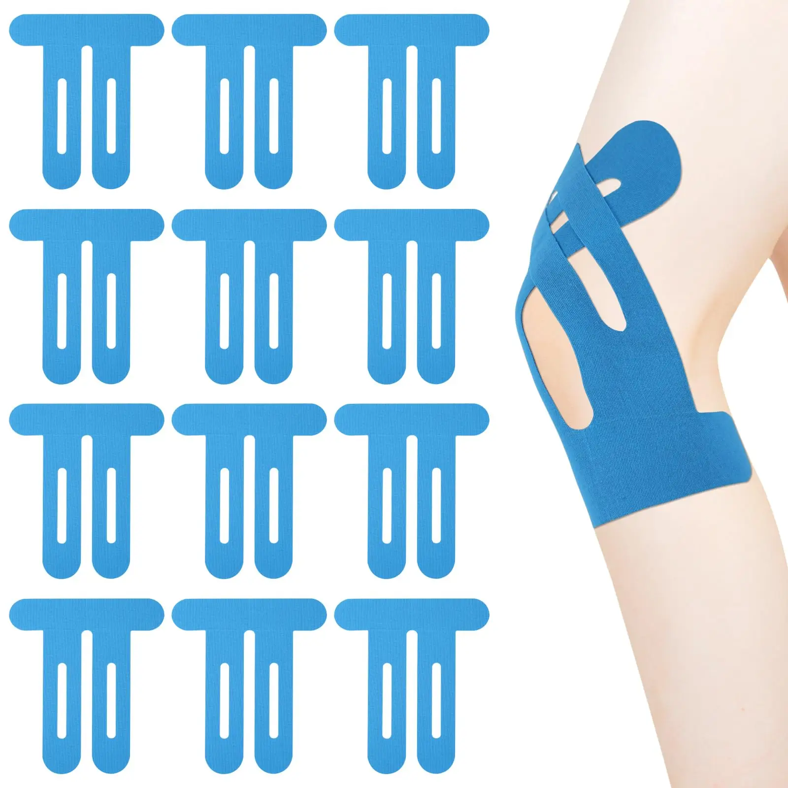 12/16Pcs Knee Tape Adjustable Kinesiology Tape Pre-cut Knee Kinesiology Tape Waterproof Traceless Knee Protection Tape
12/16Pcs Knee Tape Adjustable Kinesiology Tape Pre-cut Knee Kinesiology Tape Waterproof Traceless Knee Protection Tape
