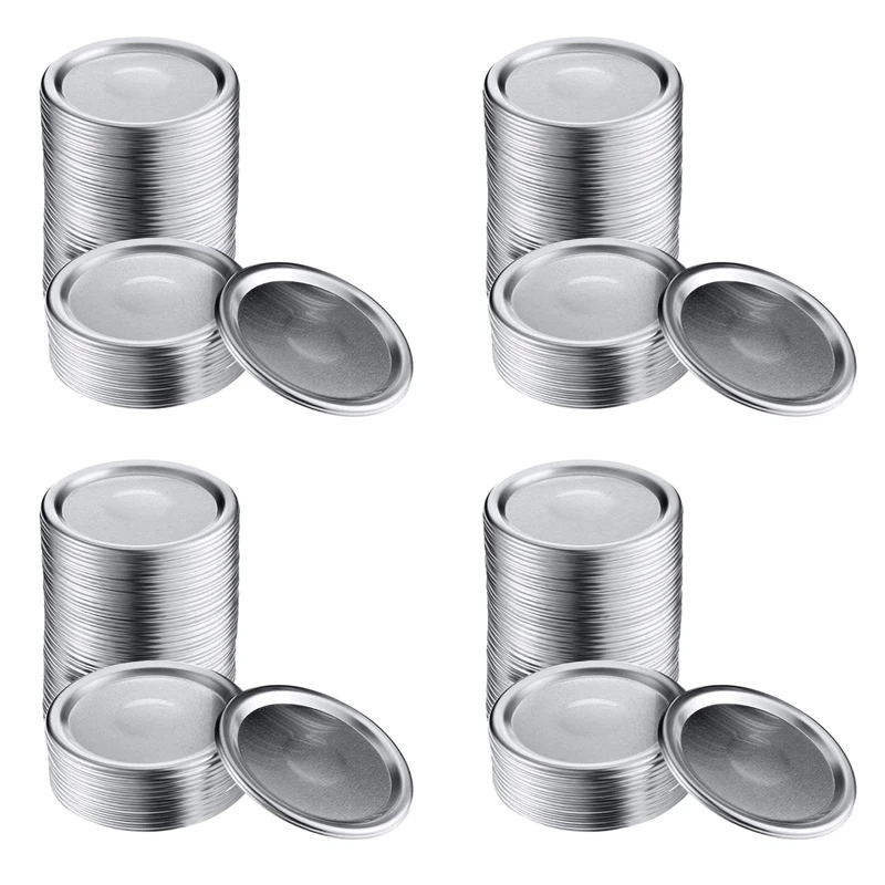 200 Pcs Wide Mouth 86 Mm Jar Canning Lids, Reusable Leak Proof Split-Type Silver Lids With Silicone Seals Rings
200 Pcs Wide Mouth 86 Mm Jar Canning Lids, Reusable Leak Proof Split-Type Silver Lids With Silicone Seals Rings