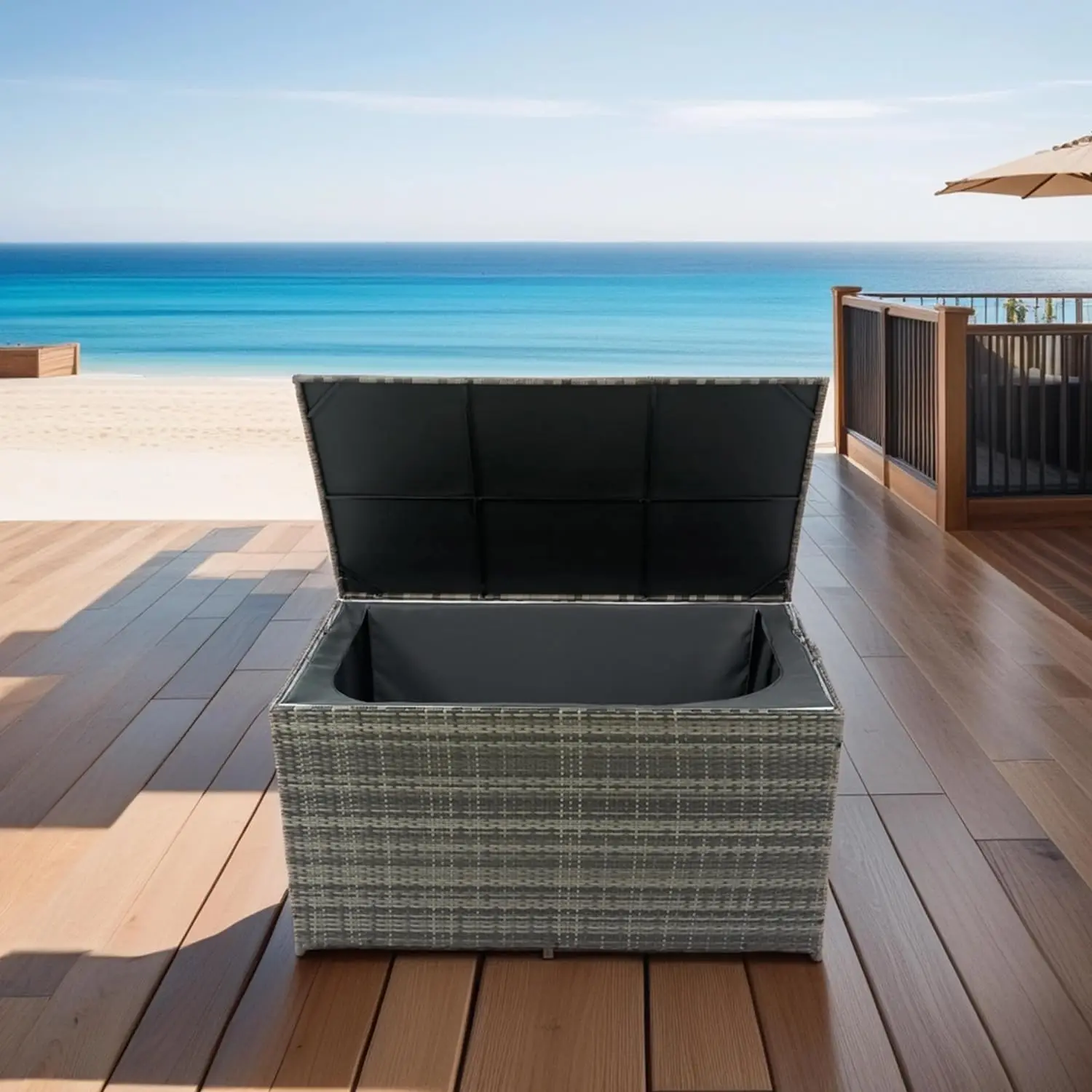 Outdoor Storage Deck Box With Lid, Waterproof Outdoor Storage Boxes For Kids Toys, Pillows, Cushions, Versatile Patio Side
Outdoor Storage Deck Box With Lid, Waterproof Outdoor Storage Boxes For Kids Toys, Pillows, Cushions, Versatile Patio Side