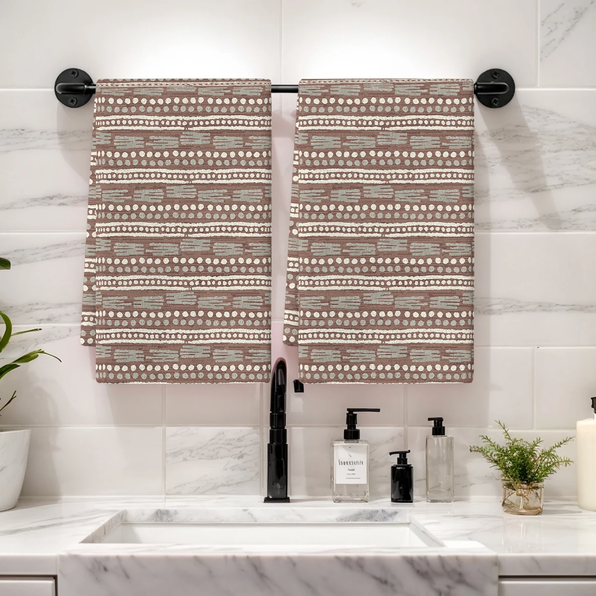 Bohemian Geometric Pattern Polyester Dish Cloth - Machine Washable Kitchen Cleaning Cloth for Home Daily Use
Bohemian Geometric Pattern Polyester Dish Cloth - Machine Washable Kitchen Cleaning Cloth for Home Daily Use