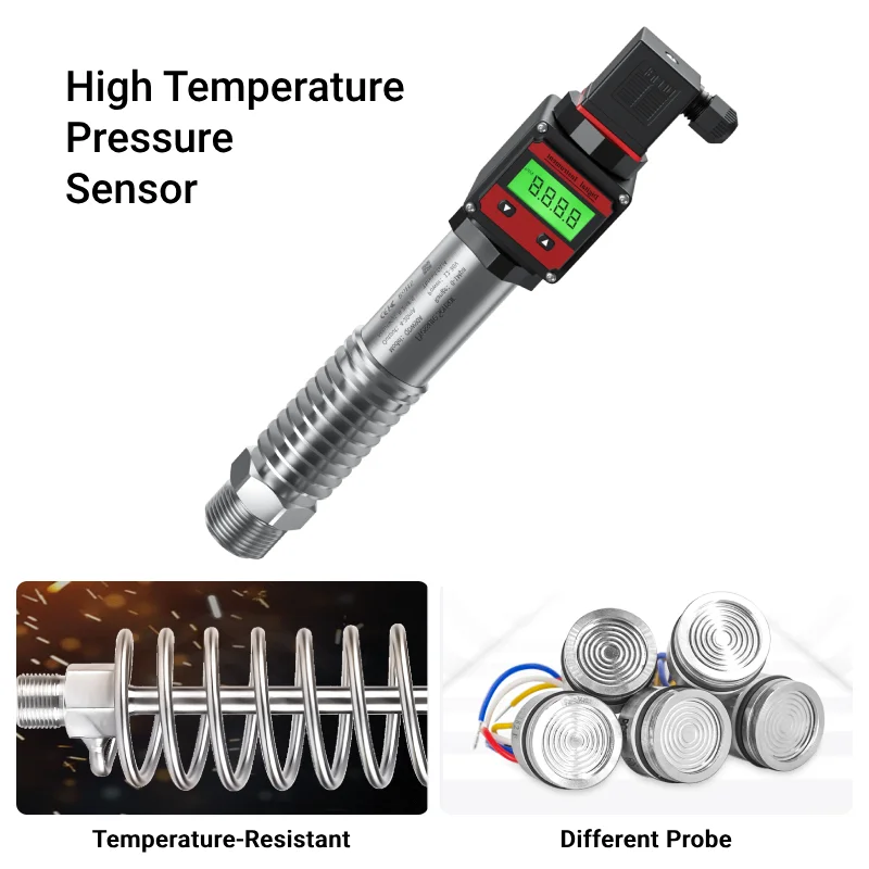 M20*1.5 Thread 0-100bar 0-200bar to 4-20mA Digital High Temperature Pressure Transducer 200℃ LCD Display Pressure Sensor
M20*1.5 Thread 0-100bar 0-200bar to 4-20mA Digital High Temperature Pressure Transducer 200℃ LCD Display Pressure Sensor