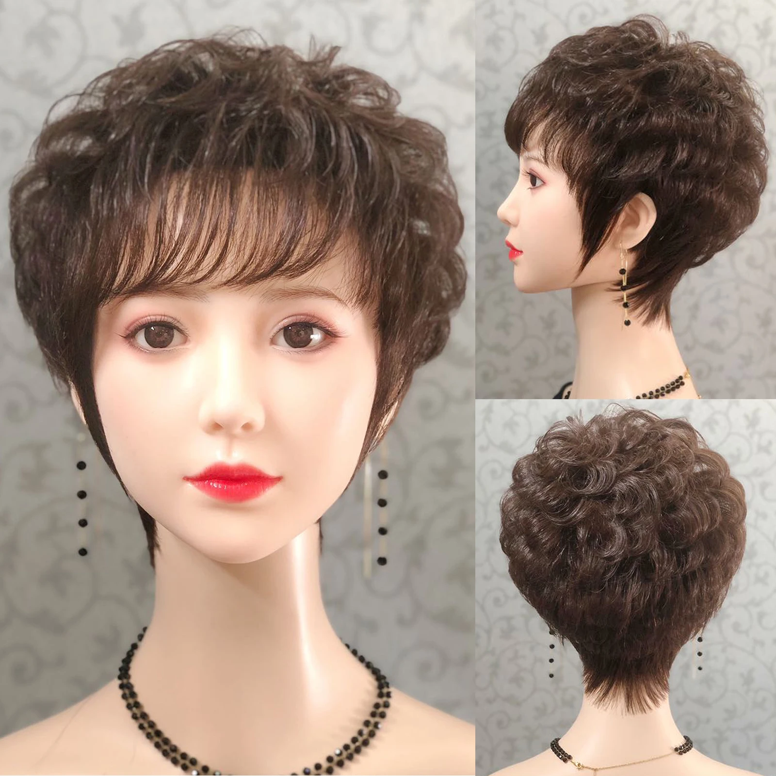 Silk Top Full Lace Pixie Cut Wig for Women Wave Curly Virgin European Human Hair Wig Black Brown Glueless Short Breathzble Hair
Silk Top Full Lace Pixie Cut Wig for Women Wave Curly Virgin European Human Hair Wig Black Brown Glueless Short Breathzble Hair