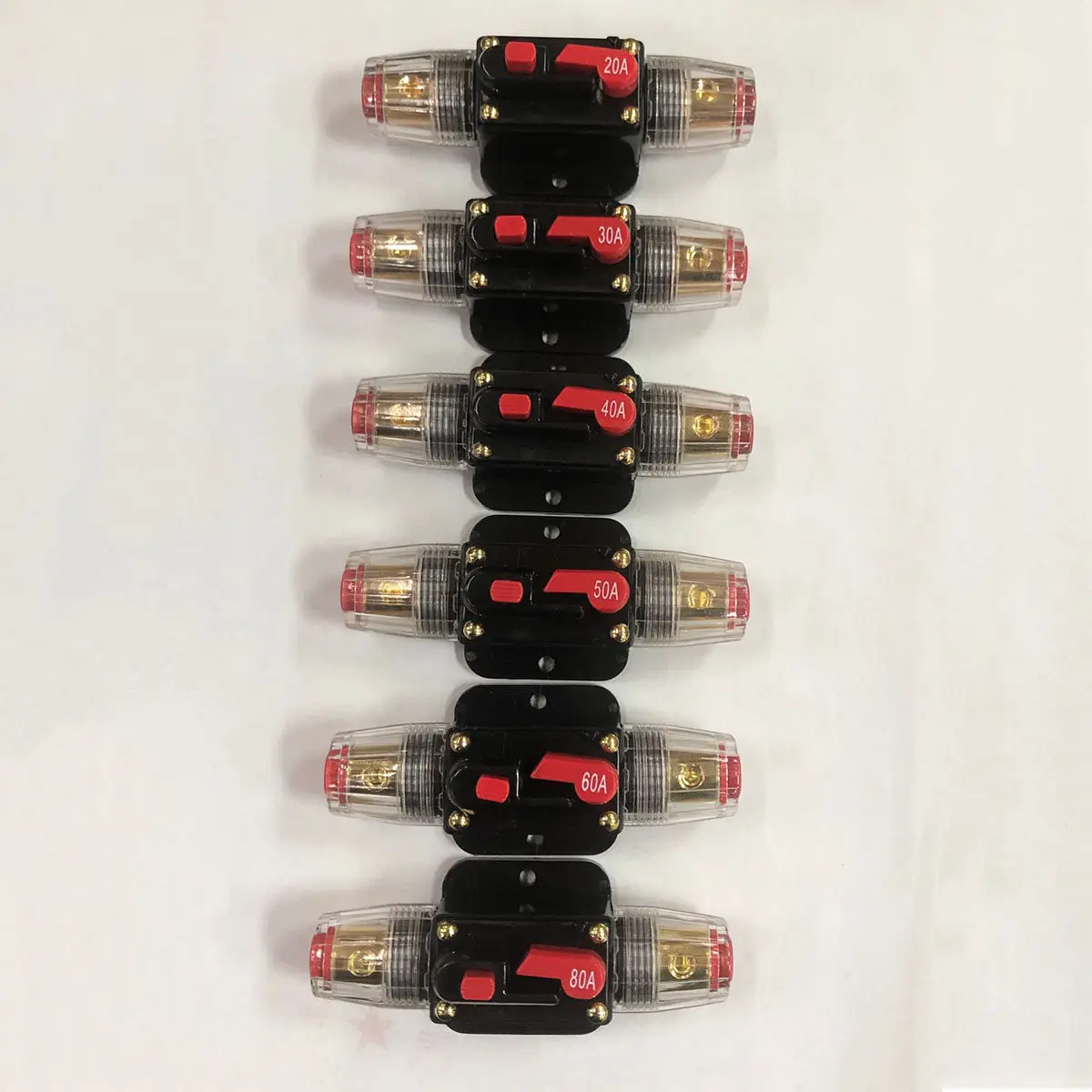 Auto Protection Waterproof Circuit Breaker Reset Fuse 60A Inline Fuse Holder Car Audio Marine Bike System Guard
Auto Protection Waterproof Circuit Breaker Reset Fuse 60A Inline Fuse Holder Car Audio Marine Bike System Guard