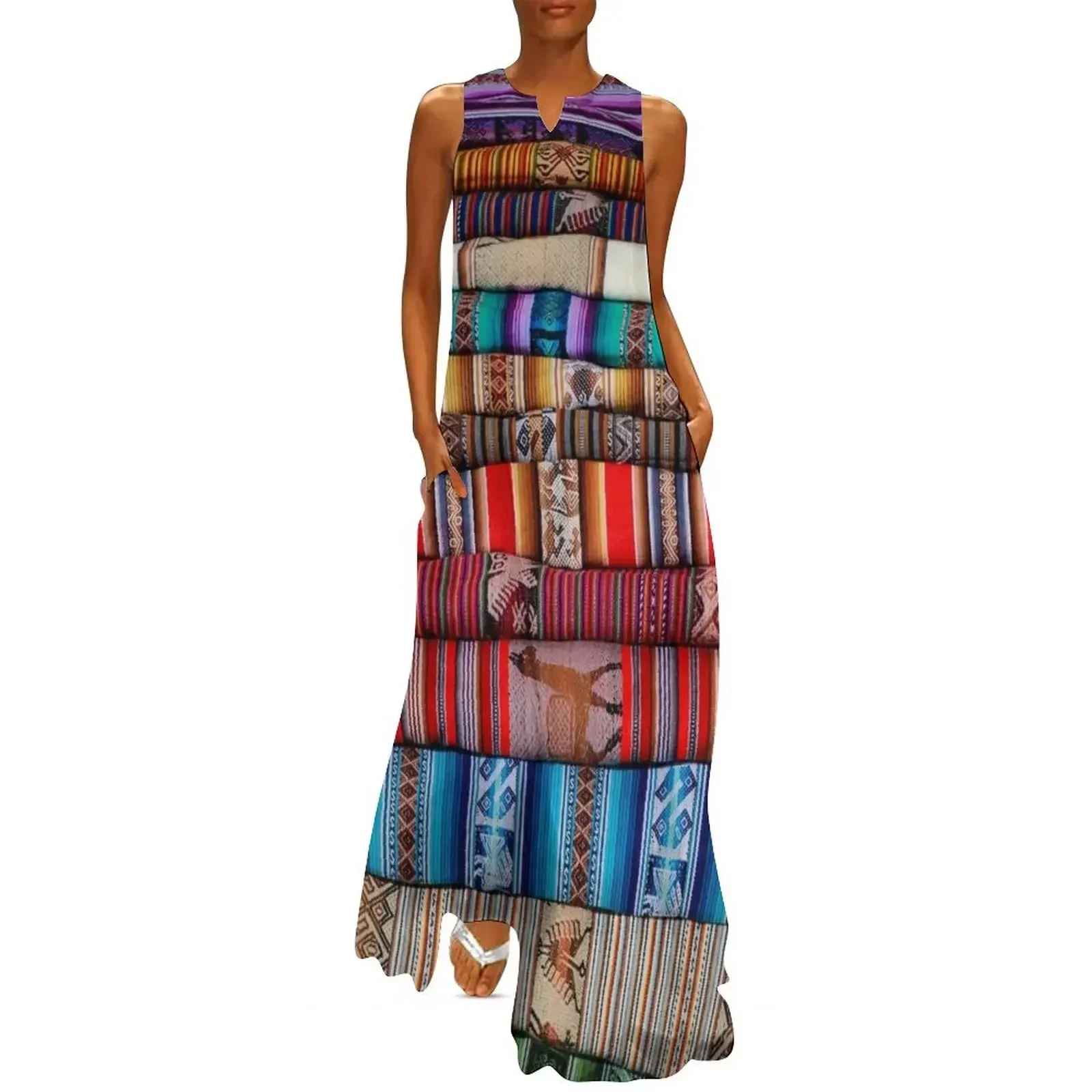 Peruvian Blankets Long Dress summer dresses women 2025 elegant dress Women's skirt women's evening dress 2025
Peruvian Blankets Long Dress summer dresses women 2025 elegant dress Women's skirt women's evening dress 2025