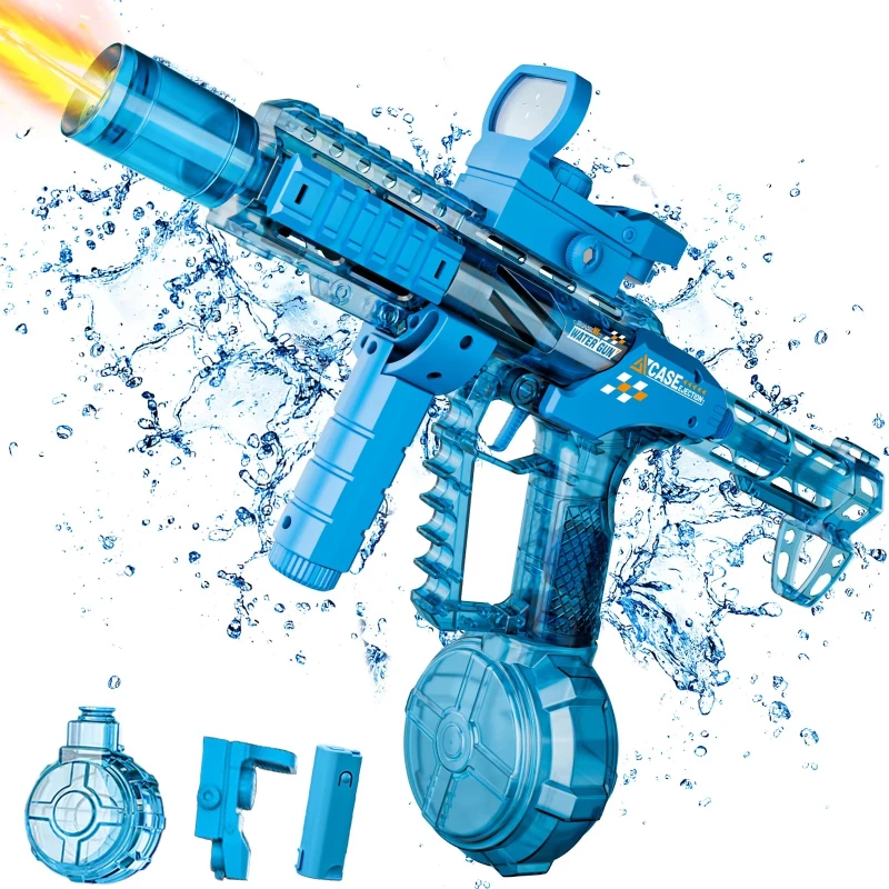 Детский автоматический электрический водяной пистолет с датчиком, стреляющий на дальние дистанции, с эффектом пламени, для летних игр на пляже и в бассейне
Детский автоматический электрический водяной пистолет с датчиком, стреляющий на дальние дистанции, с эффектом пламени, для летних игр на пляже и в бассейне
