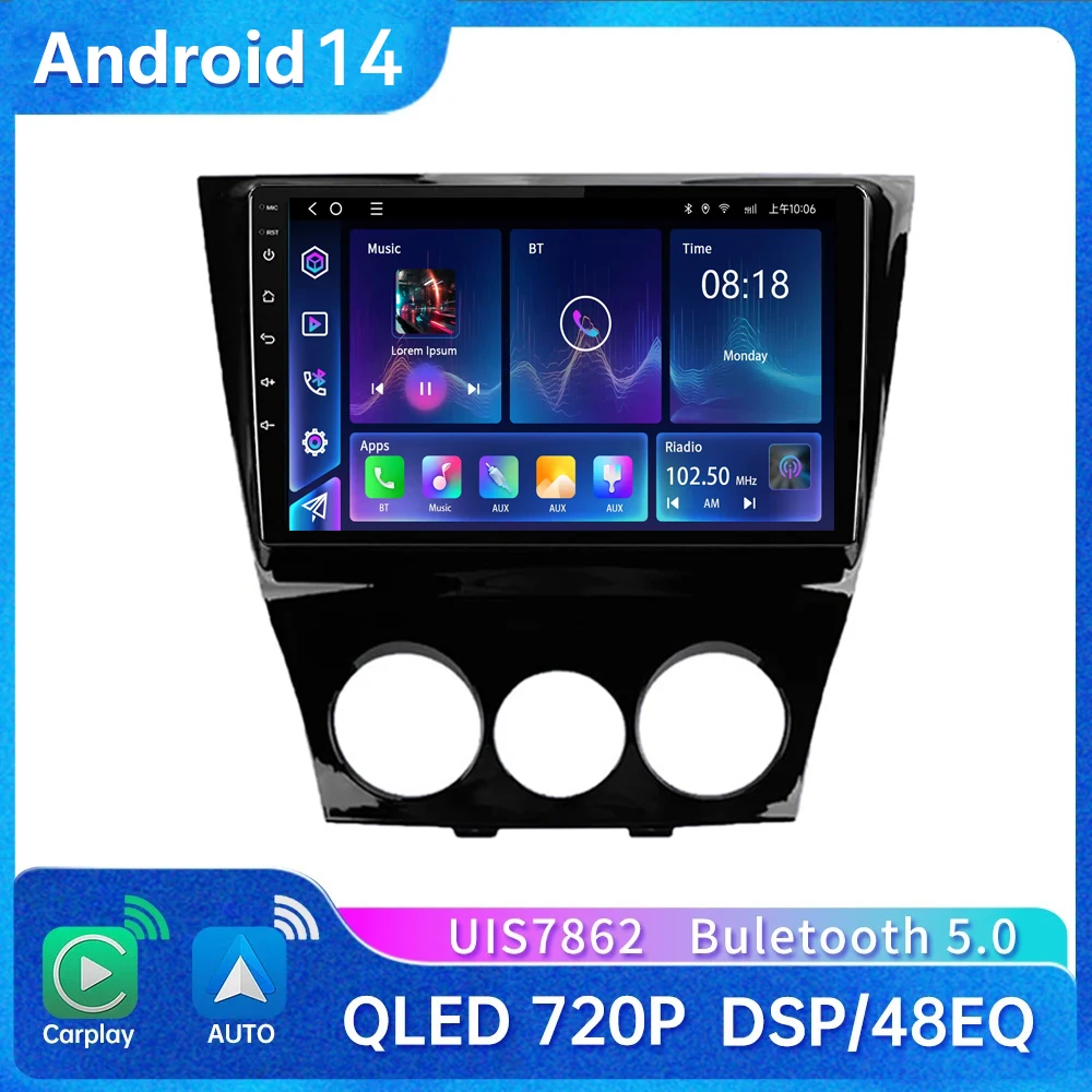 4G+64G Car Radio For Mazda RX-8 2003 2004 2005 2006- 2008 Android 14.0 Setero Auto Audio 5G Wifi GPS Navigation Split screen
4G+64G Car Radio For Mazda RX-8 2003 2004 2005 2006- 2008 Android 14.0 Setero Auto Audio 5G Wifi GPS Navigation Split screen
