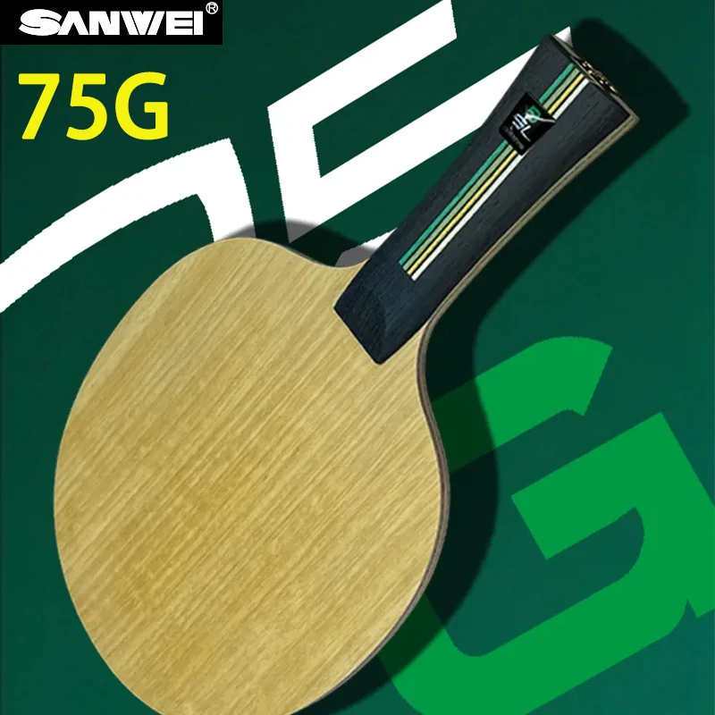 All New SANWEI 75 Series Table Tennis Rackets Built-in Green Aromatic Carbon Professional All-round Ping Pong Paddle Baseplate
All New SANWEI 75 Series Table Tennis Rackets Built-in Green Aromatic Carbon Professional All-round Ping Pong Paddle Baseplate