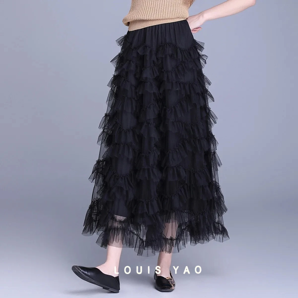 LOUIS YAO New Sweet High Waist Mesh Skirt 2025 Spring New Fairycore Light Feeling Rubber Waist Long Women's Halter Skirt
LOUIS YAO New Sweet High Waist Mesh Skirt 2025 Spring New Fairycore Light Feeling Rubber Waist Long Women's Halter Skirt