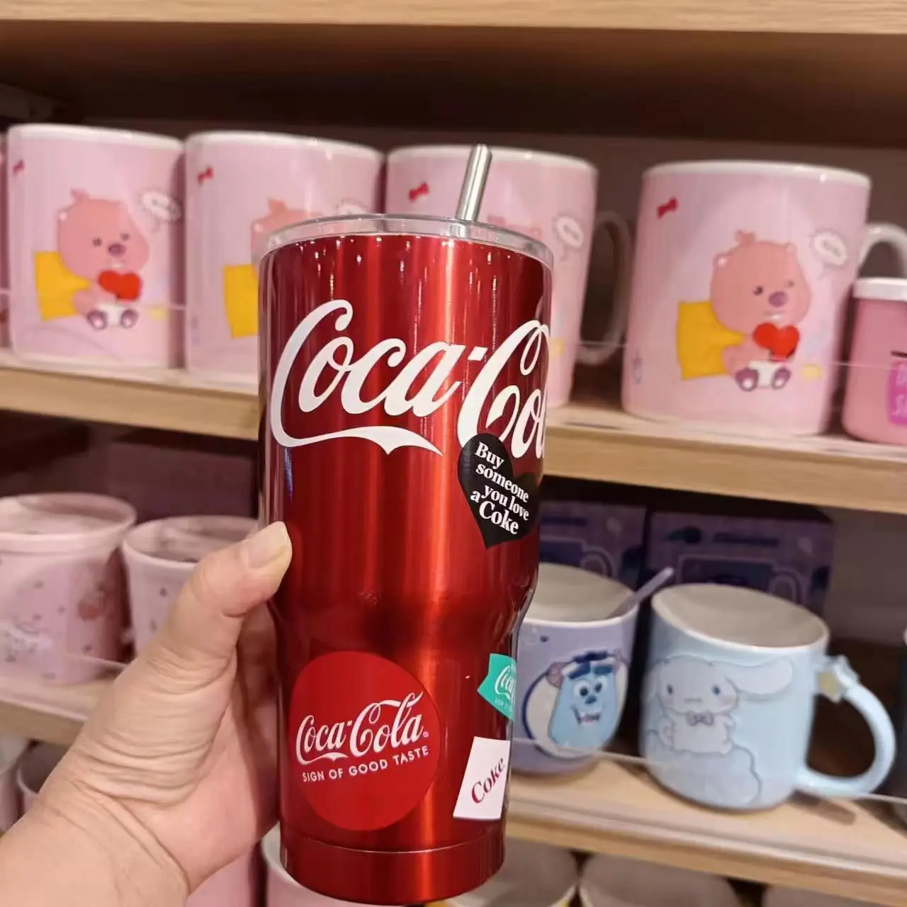 Miniso 580ML Cool Straw Cup Coffee Cup Coca-Cola Stainless Steel Insulated Cup
Miniso 580ML Cool Straw Cup Coffee Cup Coca-Cola Stainless Steel Insulated Cup