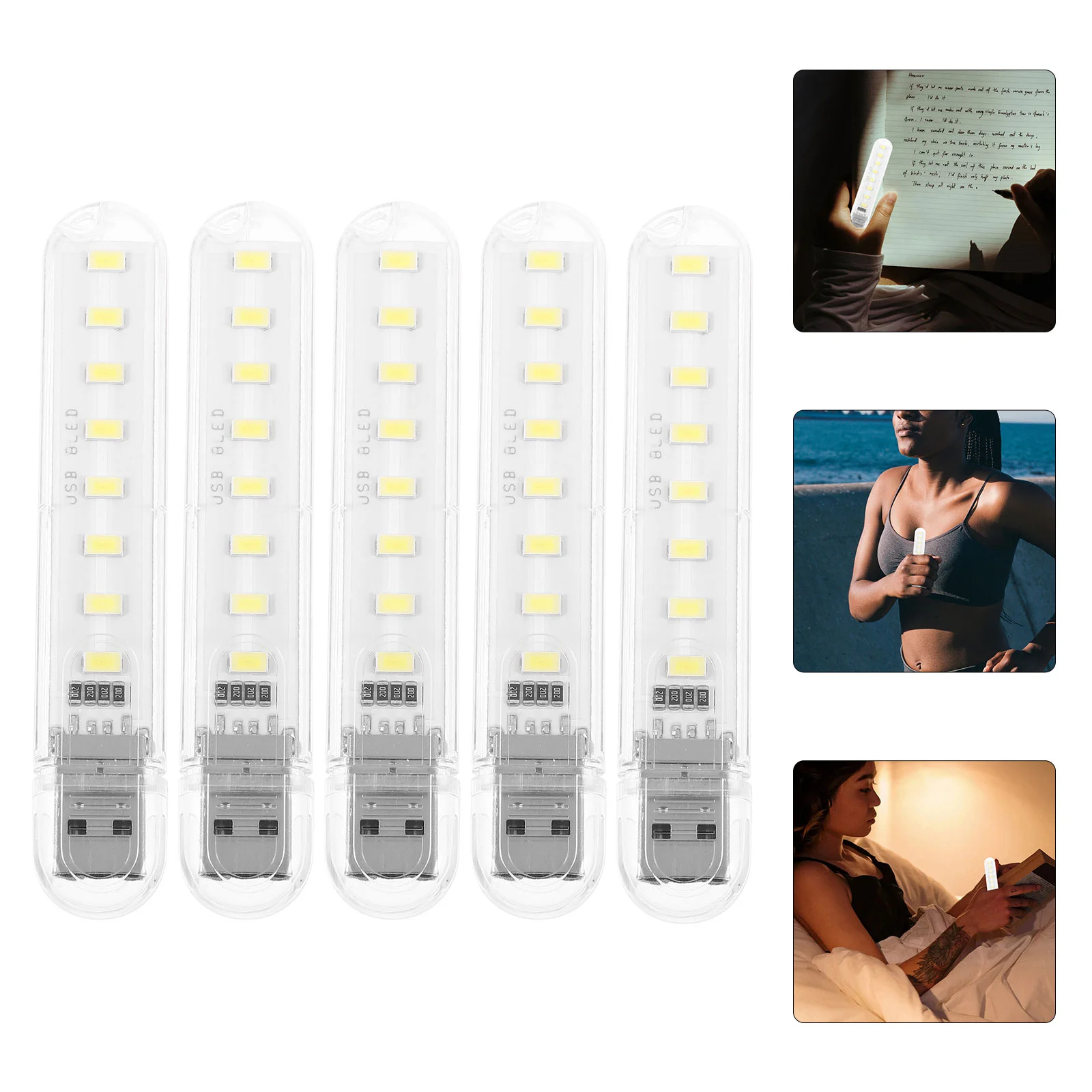 5 Pcs Mini Lamps for Small Spaces Children's Room Bedroom Night USB Light LED Stick Plug
5 Pcs Mini Lamps for Small Spaces Children's Room Bedroom Night USB Light LED Stick Plug