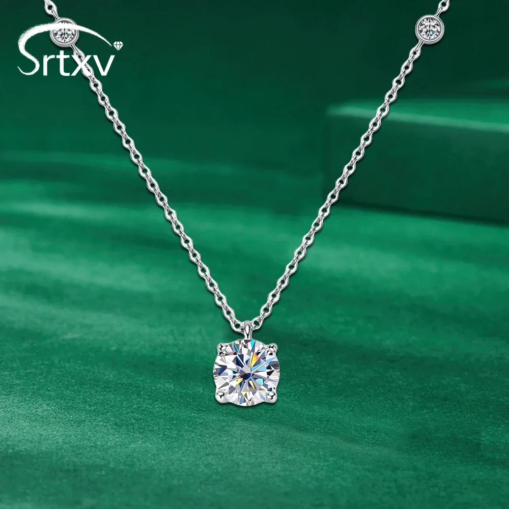 Real 2CT D Color Moissanite Pendant Necklace for Woman S925 Sterling Silver Neck Chain Wedding Birthday Party Gifts Jewelry GRA
Real 2CT D Color Moissanite Pendant Necklace for Woman S925 Sterling Silver Neck Chain Wedding Birthday Party Gifts Jewelry GRA