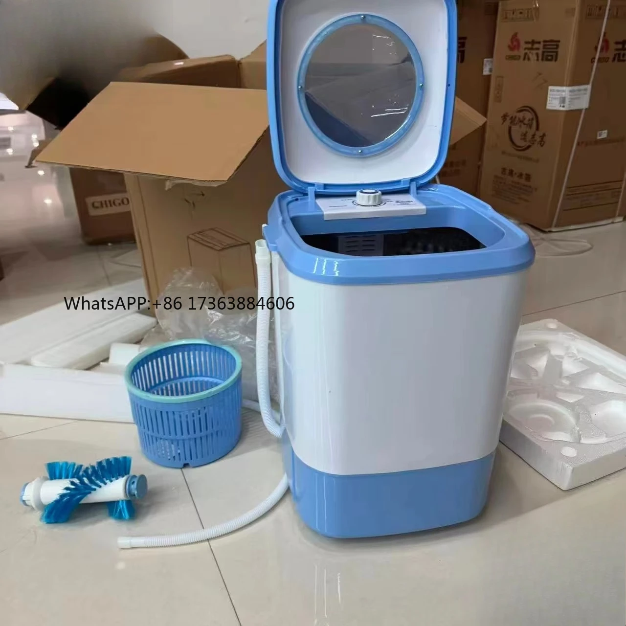 2026 Hot sellingD 6.5kg Mini Portable Electric Washer Dryer Small Washer with Spin-Drying Function for Household Shoes
2026 Hot sellingD 6.5kg Mini Portable Electric Washer Dryer Small Washer with Spin-Drying Function for Household Shoes