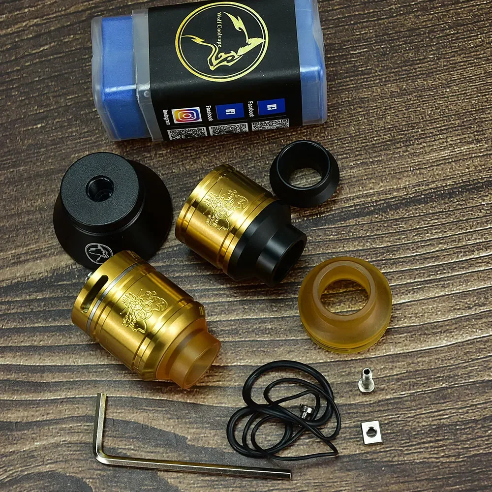 Wolfcoolvape Sherman RDA 25mm - 316SS Rebuildable Dripping Atomizer BF Pin Included
Wolfcoolvape Sherman RDA 25mm - 316SS Rebuildable Dripping Atomizer BF Pin Included