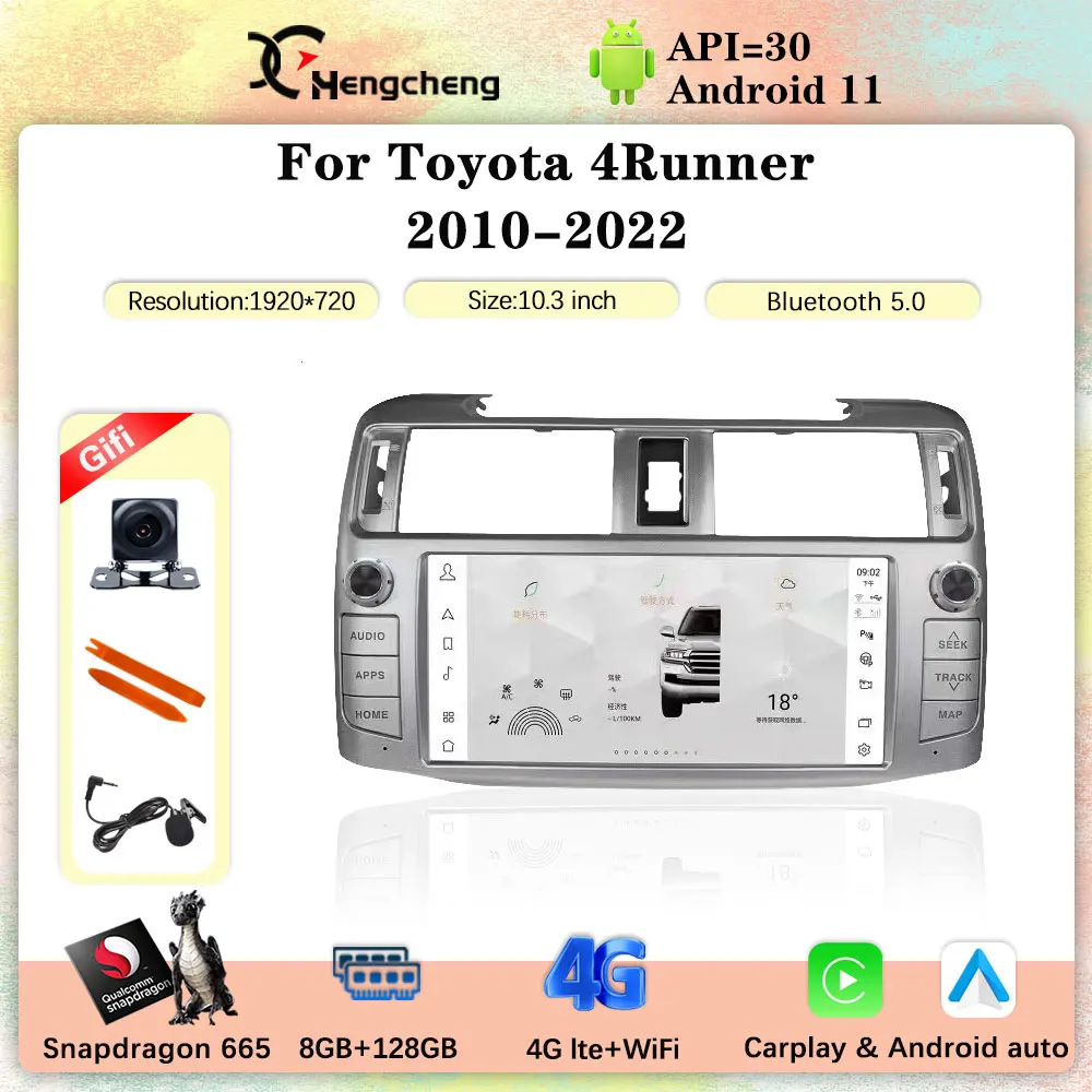 10.3 Inch For Toyota 4Runner 2010-2022 Car Multimedia Player GPS Navigation Radio Stereo 8Core Android 11 8+128G Carplay 4G
10.3 Inch For Toyota 4Runner 2010-2022 Car Multimedia Player GPS Navigation Radio Stereo 8Core Android 11 8+128G Carplay 4G