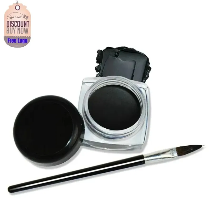 Custom Black Tube Waterproof Eyeliner Cream with Brush Non-smudged Smooth Long Lasting Easy To Use Eye Liner Bulk Makeup
Custom Black Tube Waterproof Eyeliner Cream with Brush Non-smudged Smooth Long Lasting Easy To Use Eye Liner Bulk Makeup