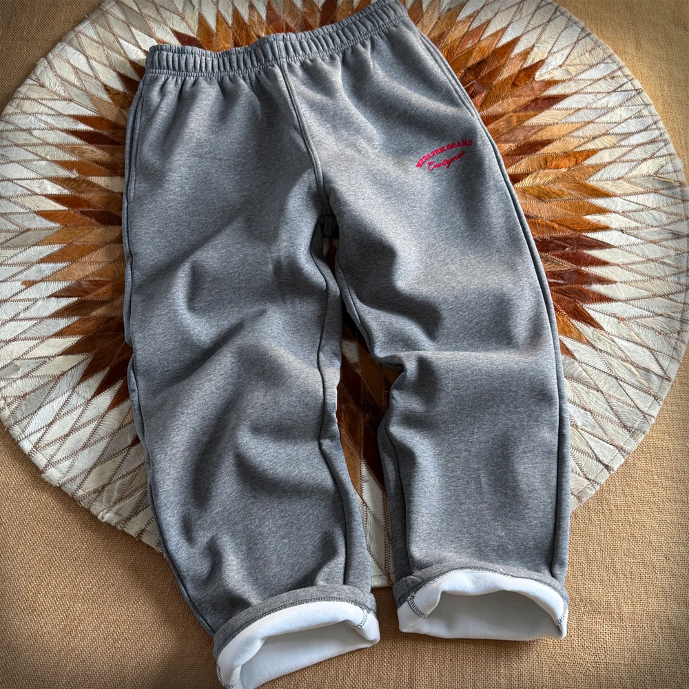 Men's Fce Lined Thiened Casual Pants Autumn Winter New Sle American Embroidery Trendy Loose Versatile Warm Sports Long...
Men's Fce Lined Thiened Casual Pants Autumn Winter New Sle American Embroidery Trendy Loose Versatile Warm Sports Long...