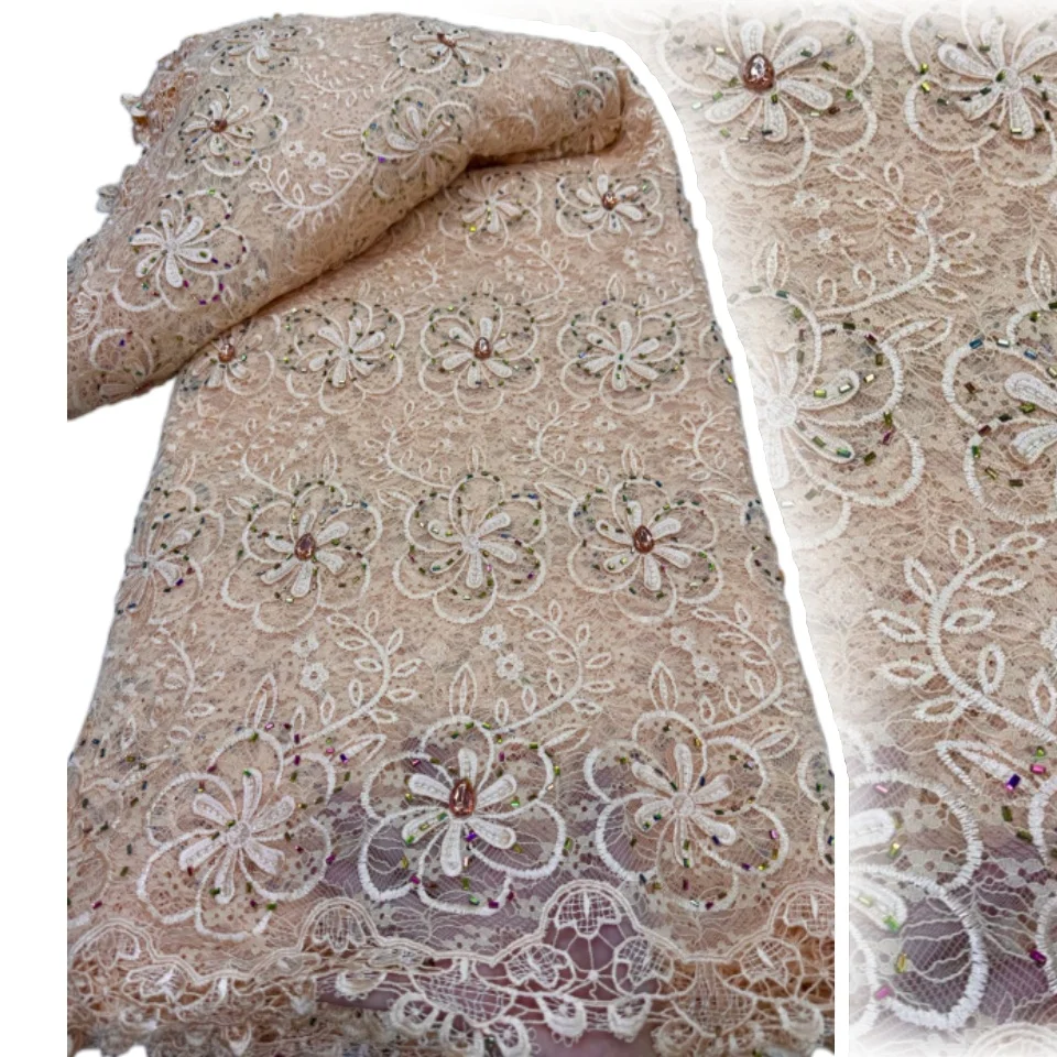 Hot Sale Gradient African Sequins Lace Fabric High Quality French Nigerian Net Beaded Tulle Fashion Wedding Dress Sewing 2381
Hot Sale Gradient African Sequins Lace Fabric High Quality French Nigerian Net Beaded Tulle Fashion Wedding Dress Sewing 2381