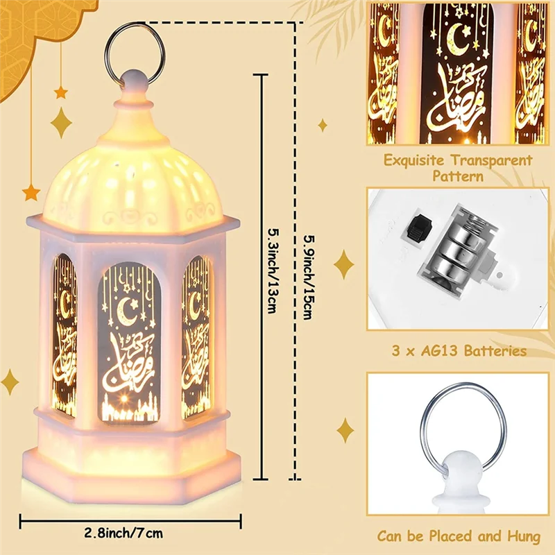 live-12Pcs Mini Ramadan Candle Mubarak Lantern LED Eid Mubarak Lantern Moon Star Lights Moroccan Style Hanging Lantern
live-12Pcs Mini Ramadan Candle Mubarak Lantern LED Eid Mubarak Lantern Moon Star Lights Moroccan Style Hanging Lantern