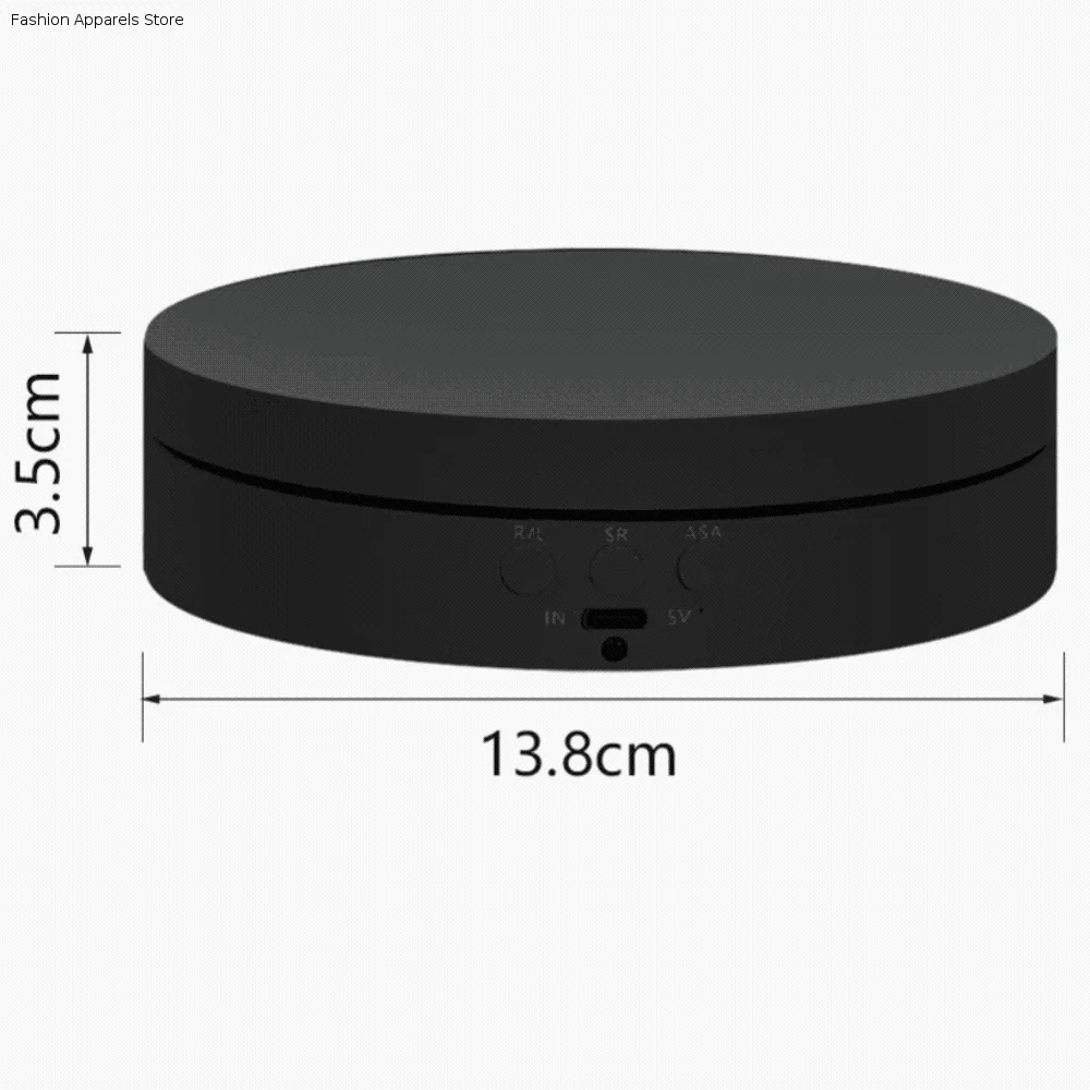 3 Speeds Jewelry Rotating Turntable Mirror Surface Jewelry Holder Electric Rotating Display Stand Motorized 3kg Load
3 Speeds Jewelry Rotating Turntable Mirror Surface Jewelry Holder Electric Rotating Display Stand Motorized 3kg Load