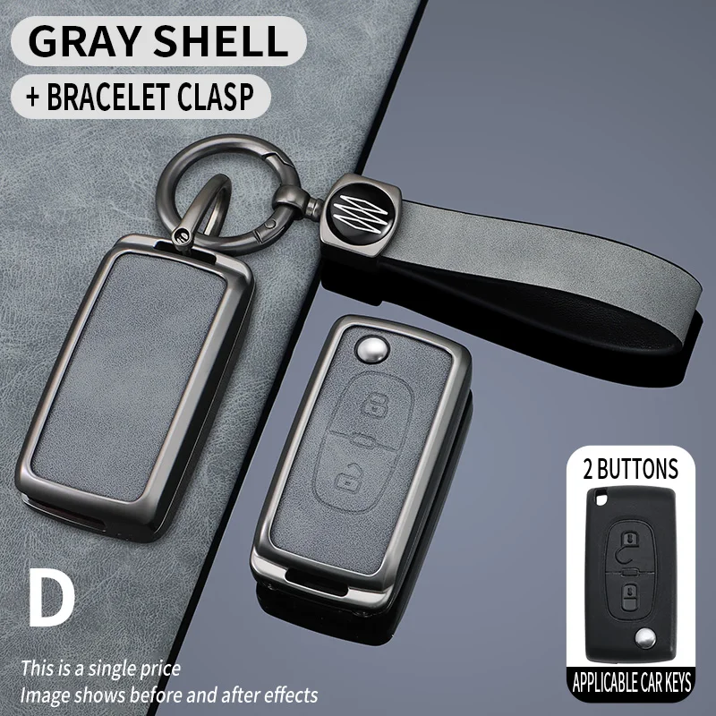 Metal+Leather Car Flip Key Case Cover Shell For Peugeot 107 207 307 308 407 607 206 4007 3008 5008 For Citroen C2 C3 C4 C5 C6 C8
Metal+Leather Car Flip Key Case Cover Shell For Peugeot 107 207 307 308 407 607 206 4007 3008 5008 For Citroen C2 C3 C4 C5 C6 C8