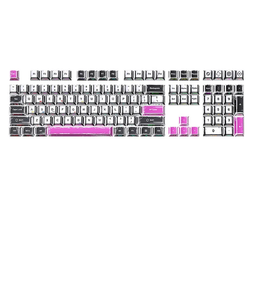 Purple keycap original small full set of 125 keys side engraved luminous sublimation PBT magnetic axis
Purple keycap original small full set of 125 keys side engraved luminous sublimation PBT magnetic axis