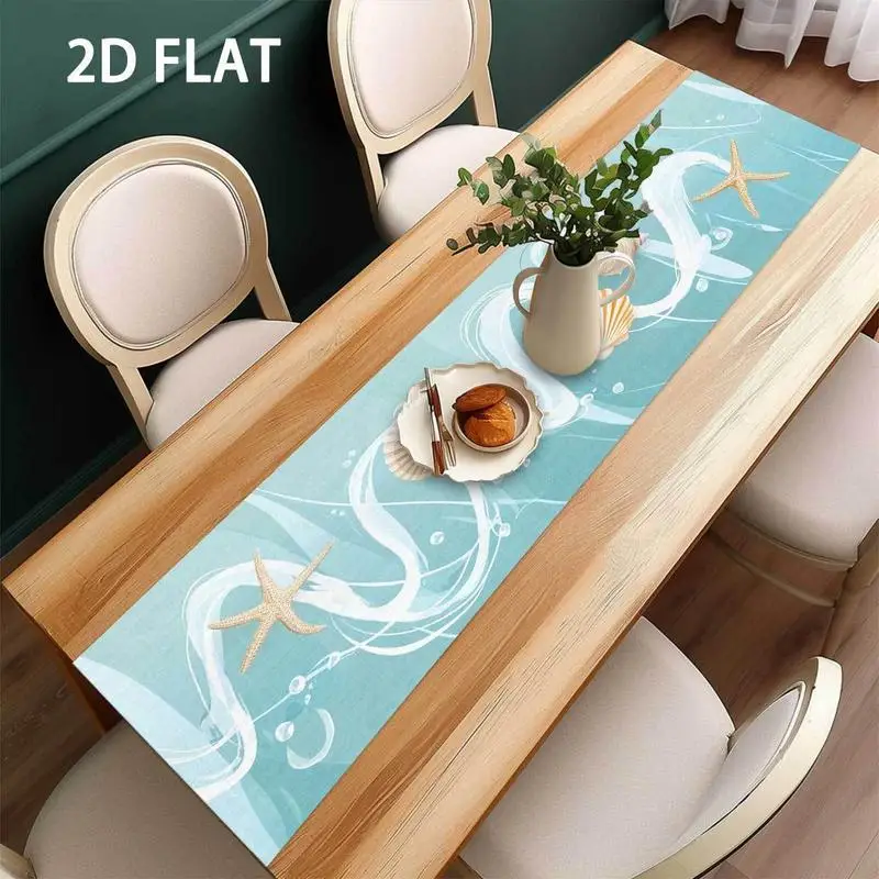 Ocean - style Table Runner Light Blue with White Waves Golden Starfish for Coastal Dining Women's clothing
Ocean - style Table Runner Light Blue with White Waves Golden Starfish for Coastal Dining Women's clothing