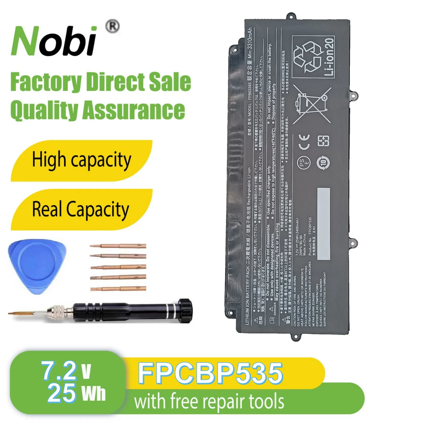 Nobi FPB0340S FPCBP536 FPCBP535 FPB0339S battery for Fujitsu LifeBook U937 E548 series(25Wh-7.2V)
Nobi FPB0340S FPCBP536 FPCBP535 FPB0339S battery for Fujitsu LifeBook U937 E548 series(25Wh-7.2V)