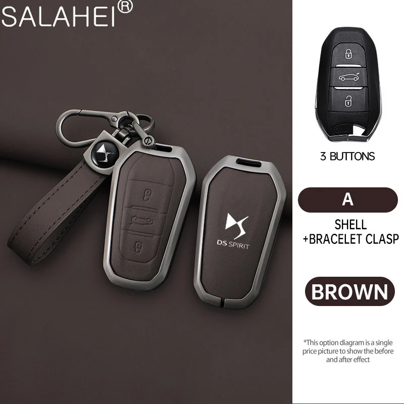 Leather Zinc Alloy Car Remote Key Case Cover Protective Shell For Citroen DS Spirit DS3 DS4 DS5 DS6 DS7 Crossback DS9 Accessorie
Leather Zinc Alloy Car Remote Key Case Cover Protective Shell For Citroen DS Spirit DS3 DS4 DS5 DS6 DS7 Crossback DS9 Accessorie