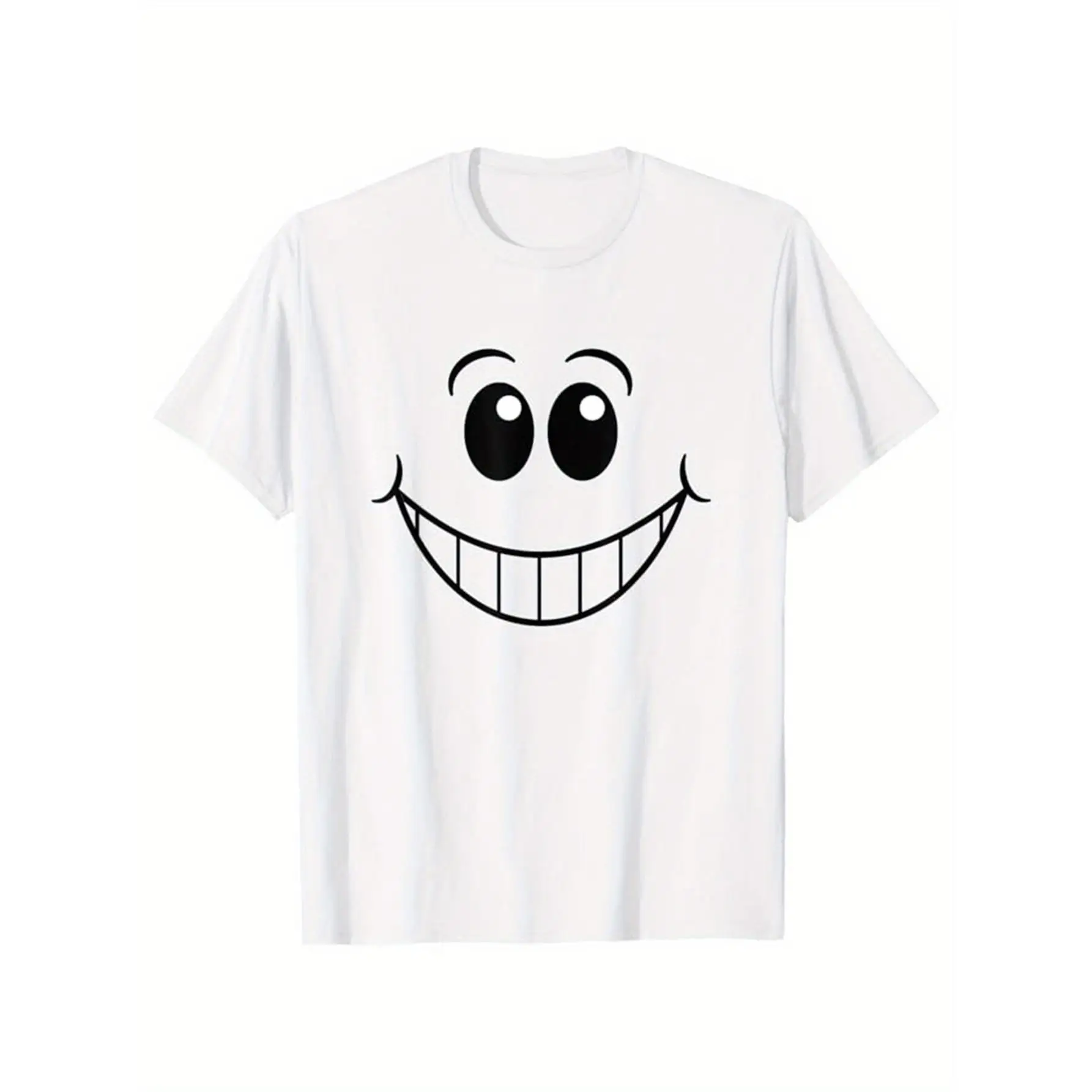 Funny Smiley Face T-shirt Men Women Cartoon Big Smile Graphic Tee Cute Emoji Print Casual Cotton Oversized Tops
Funny Smiley Face T-shirt Men Women Cartoon Big Smile Graphic Tee Cute Emoji Print Casual Cotton Oversized Tops