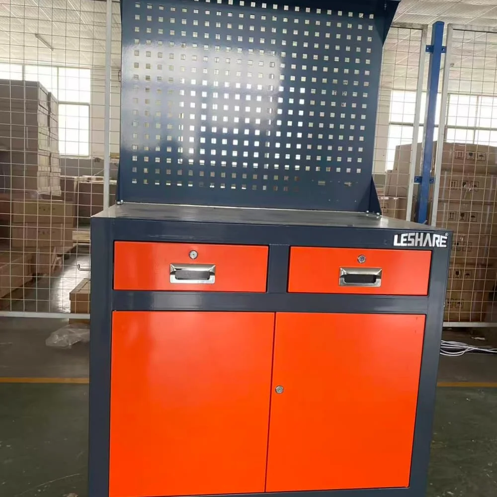 Прочный инструментальный шкаф с 2 ящиками и настенной панелью для хранения инструментов
Прочный инструментальный шкаф с 2 ящиками и настенной панелью для хранения инструментов