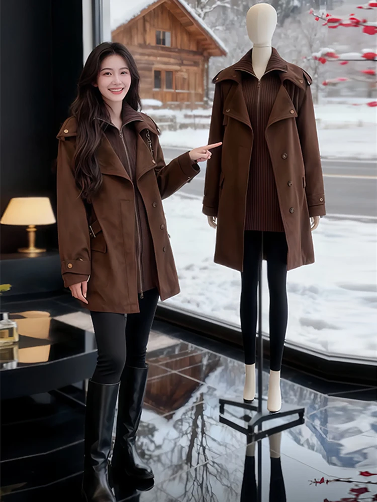 American Retro Thiened Collar Cotton Jaet Women's Winter High-End Loose Versatile Workwear Mid-Length Coat Trendy
American Retro Thiened Collar Cotton Jaet Women's Winter High-End Loose Versatile Workwear Mid-Length Coat Trendy