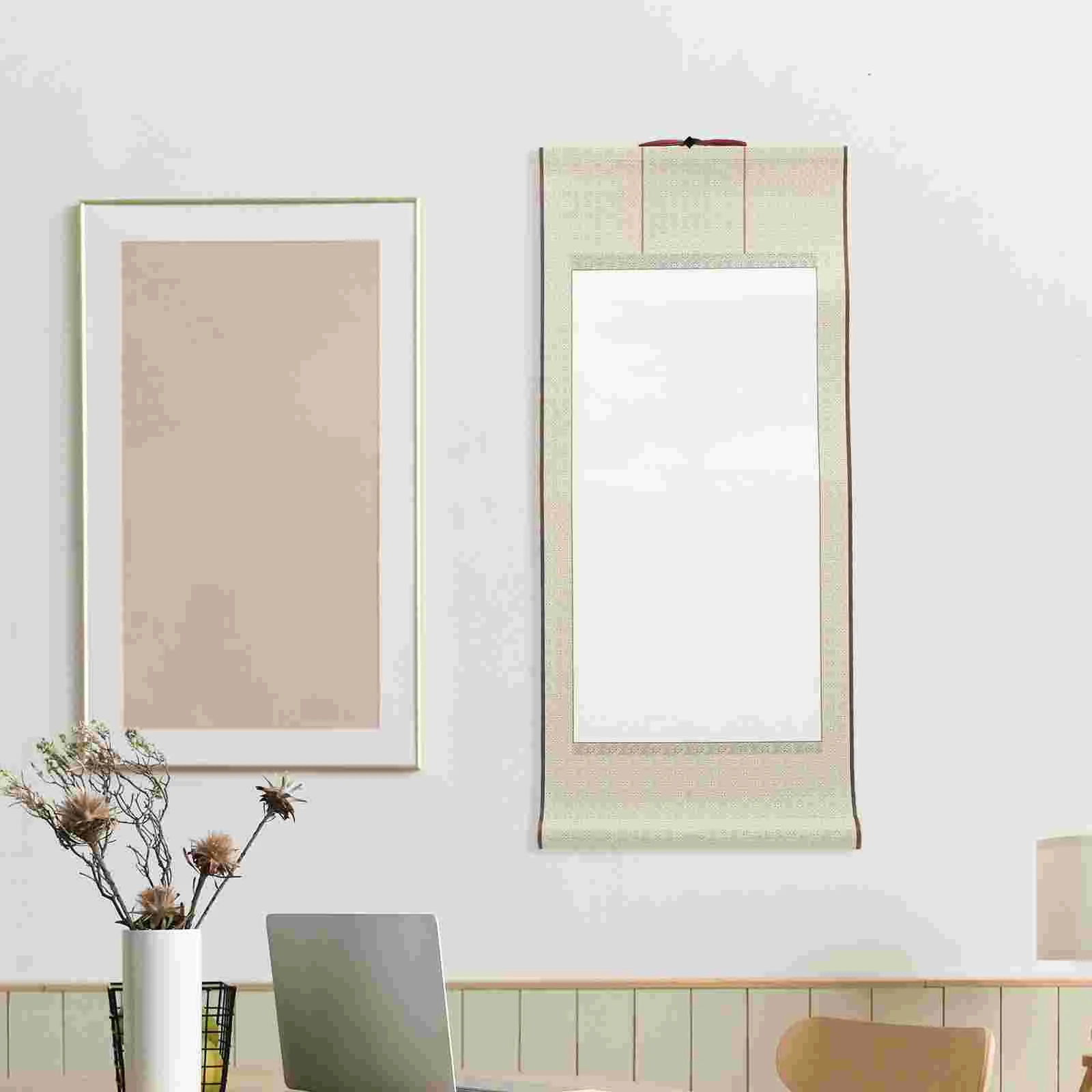 2 Pcs Blank Scroll Calligraphy and Painting Framed Mini Book Hanging Chinese Accessory Practicing Paper
2 Pcs Blank Scroll Calligraphy and Painting Framed Mini Book Hanging Chinese Accessory Practicing Paper