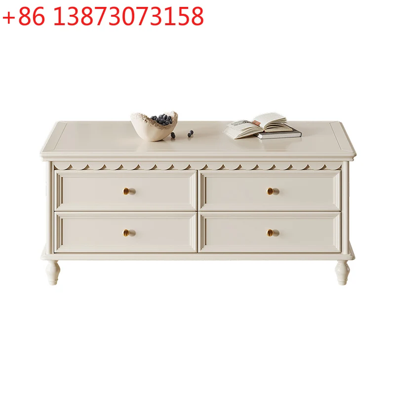 American retro solid wood TV cabinet coffee table combination living room household small apartment light luxury high-end storag
American retro solid wood TV cabinet coffee table combination living room household small apartment light luxury high-end storag