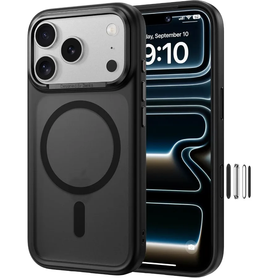 Magnetic Case for Phone 17 Pro Max Compatible with MagSafe Military-Grade Drop Protection Slim Translucent Matte Shockproof
Magnetic Case for Phone 17 Pro Max Compatible with MagSafe Military-Grade Drop Protection Slim Translucent Matte Shockproof