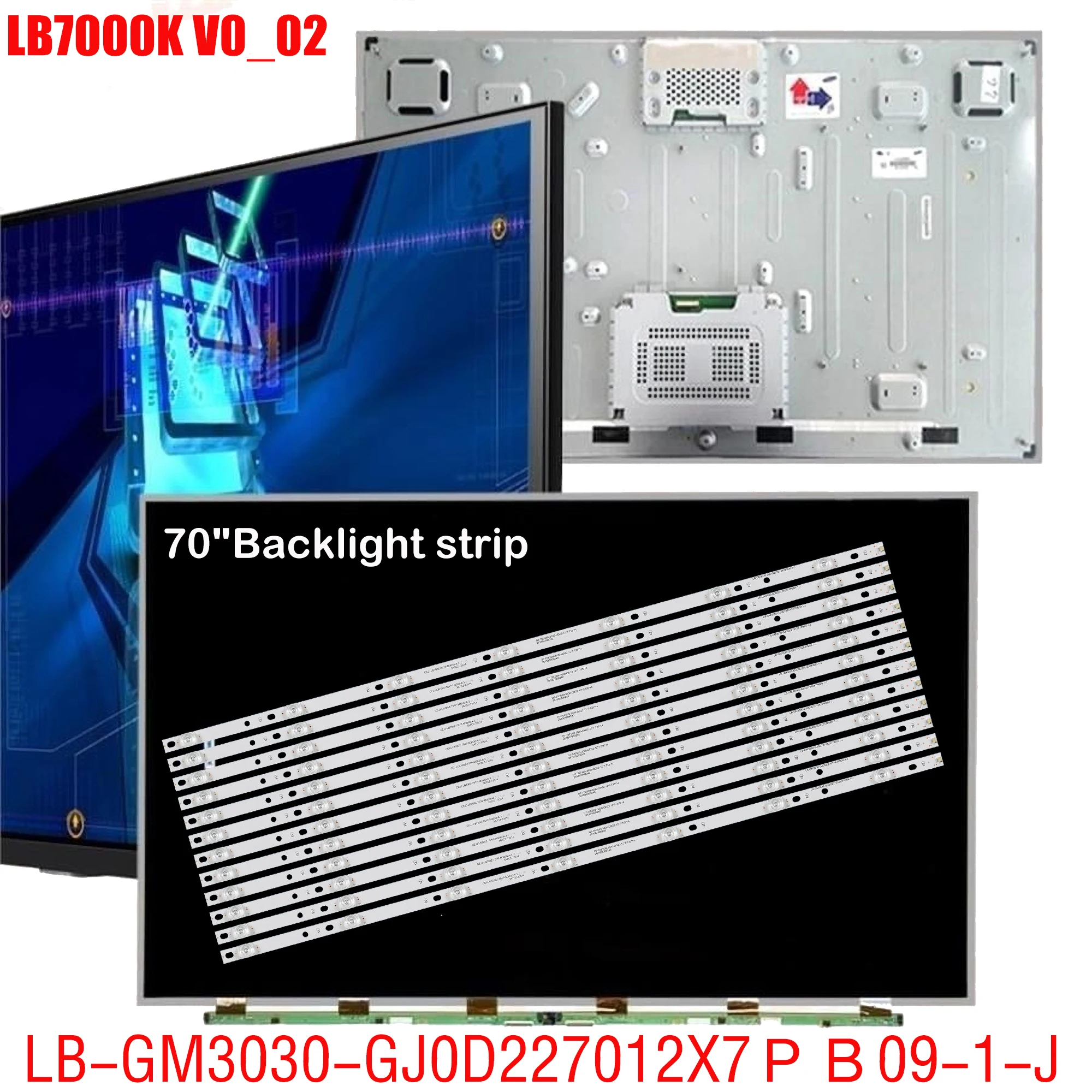 LED backlight Strip For LB7000K V0_02 70PUS6774 70РUG6774/78 70PUS6504/12 70PUS6724/12 CЕJJ-LВ700Z-7S1Р-M3030-А-3
LED backlight Strip For LB7000K V0_02 70PUS6774 70РUG6774/78 70PUS6504/12 70PUS6724/12 CЕJJ-LВ700Z-7S1Р-M3030-А-3