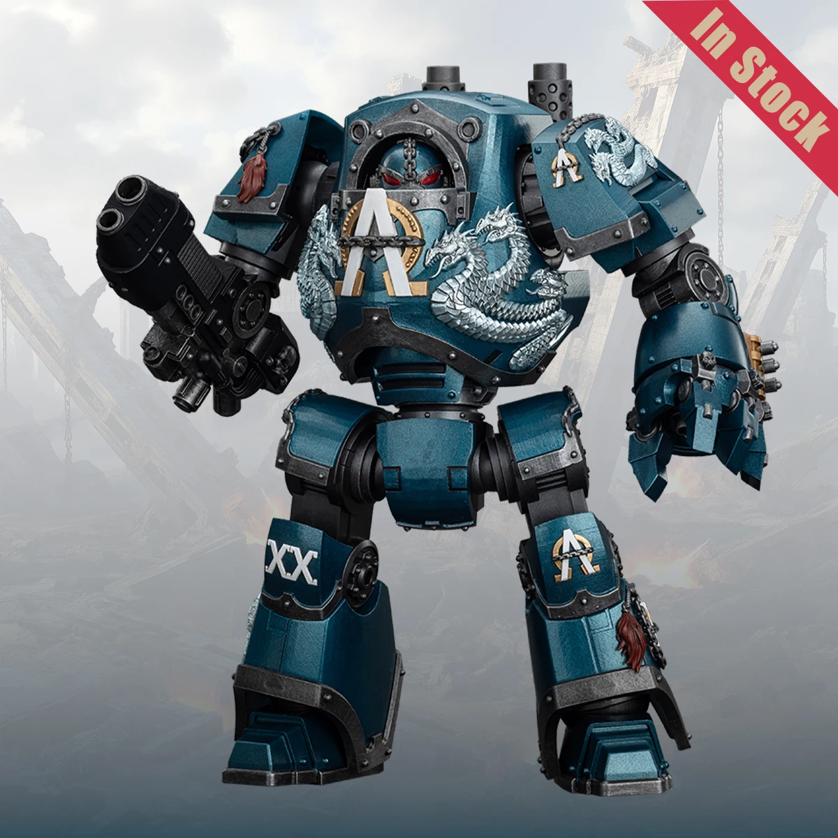 JOYTOY Warhammer 40K Alpha Legion Contemptor Dreadnought Action Figure Toys Alpha Legion Model Dreadnought Dolls Fans Collection
JOYTOY Warhammer 40K Alpha Legion Contemptor Dreadnought Action Figure Toys Alpha Legion Model Dreadnought Dolls Fans Collection