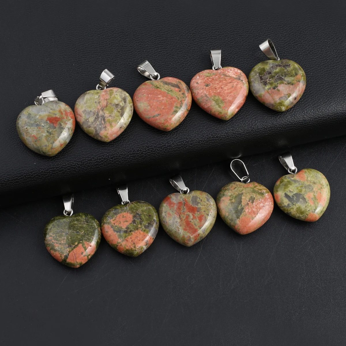 12PCS Wholesale Natural Stone Heart-shaped Unakite Pendant Jewelry Making DIY Necklace Earrings Accessories Gifts 20x20mm
12PCS Wholesale Natural Stone Heart-shaped Unakite Pendant Jewelry Making DIY Necklace Earrings Accessories Gifts 20x20mm