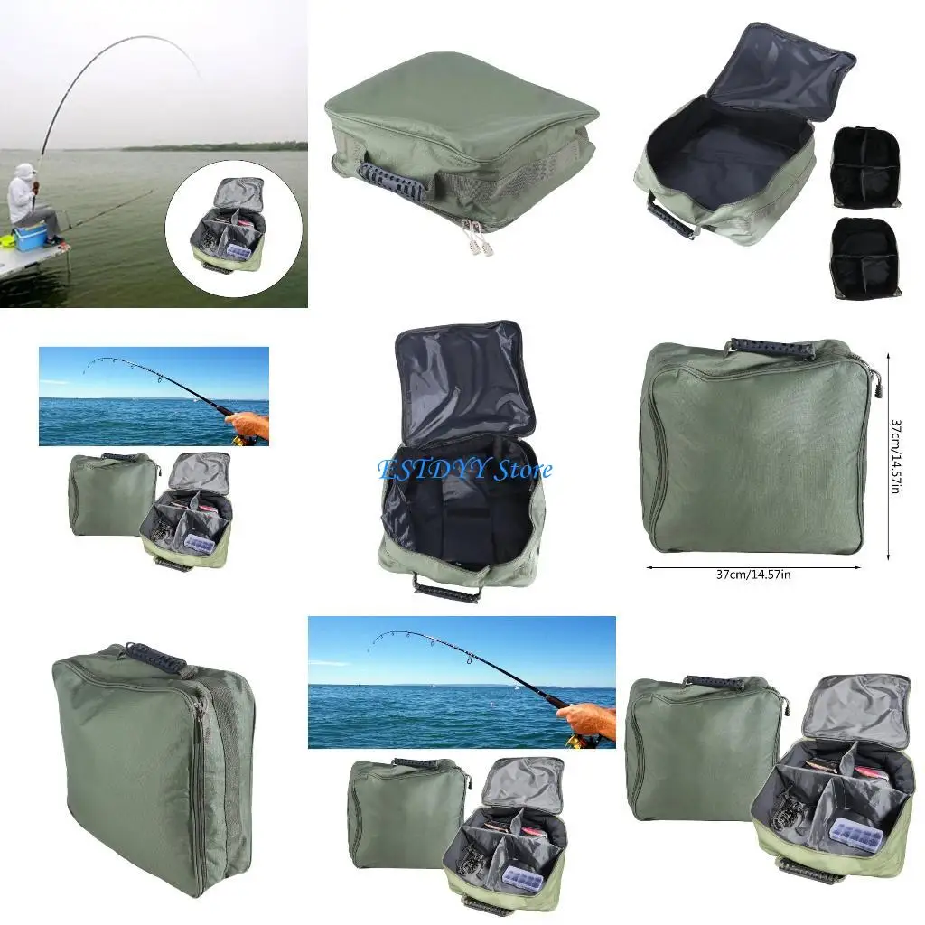 G6DE Fishing Reel Lure Hook Handbag with Dividers Fishing Tackle Storage Bag
G6DE Fishing Reel Lure Hook Handbag with Dividers Fishing Tackle Storage Bag
