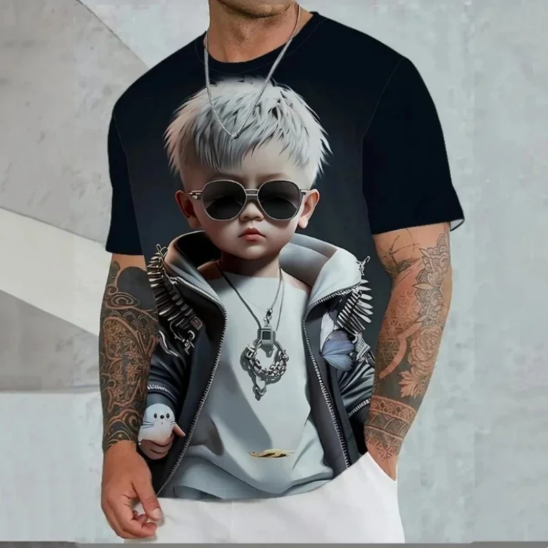 New Fashionable Animal 3D Printed Men's T-shirt, Hip-hop Trend Oversized O-neck T-shirt Retro Casual Summer New Men's Top
New Fashionable Animal 3D Printed Men's T-shirt, Hip-hop Trend Oversized O-neck T-shirt Retro Casual Summer New Men's Top