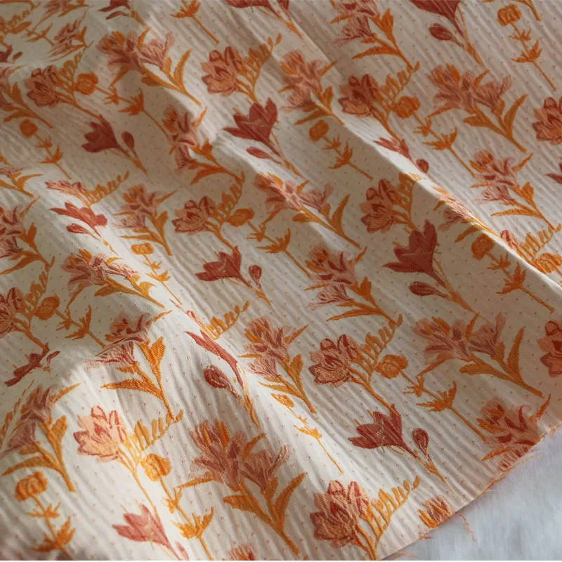 Embroidery Jacquard Fabric Beautiful Sunset Flowers Polka Dot Dress Trench Suit Design Diy Sewing Wholesale Cloth by the Meter
Embroidery Jacquard Fabric Beautiful Sunset Flowers Polka Dot Dress Trench Suit Design Diy Sewing Wholesale Cloth by the Meter