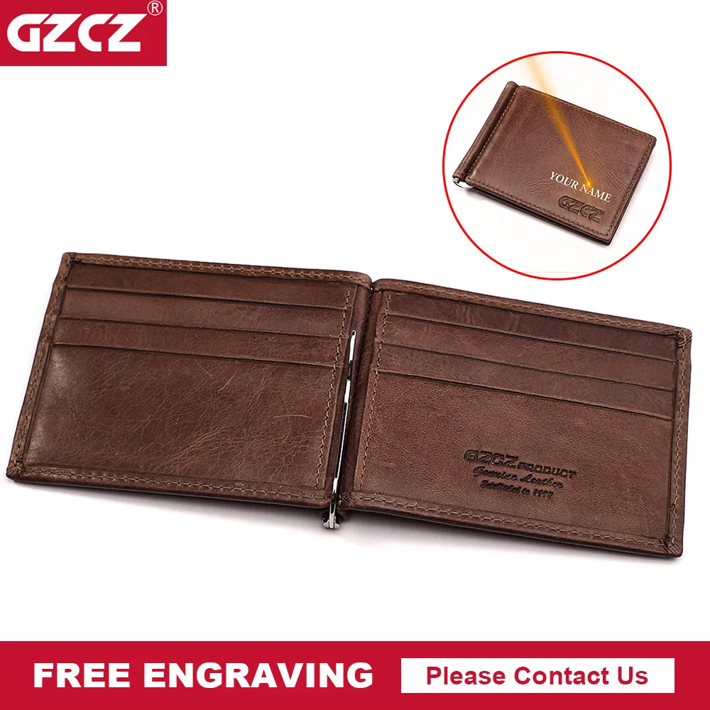 Men's Slim Wallet With Money Clip Genuine Leather Bifold Credit Card Holder for Men High Quality Cowhide Metal Clamp Cash Holder
Men's Slim Wallet With Money Clip Genuine Leather Bifold Credit Card Holder for Men High Quality Cowhide Metal Clamp Cash Holder