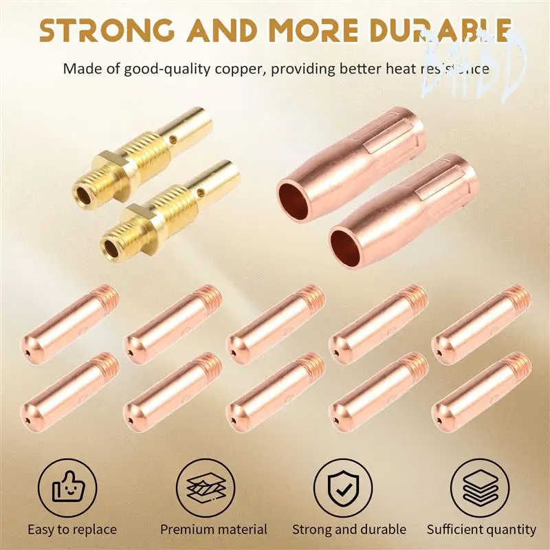 BHBD-14Pcs Mig Welding Torch Accessories Kit For Tweco Mini /1 & Lincoln Magnum 100L MIG Welder Nozzle Tip Kit
BHBD-14Pcs Mig Welding Torch Accessories Kit For Tweco Mini /1 & Lincoln Magnum 100L MIG Welder Nozzle Tip Kit